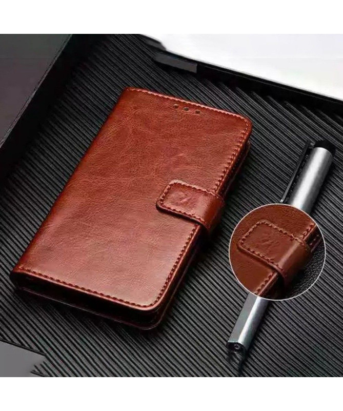 Housse Xiaomi Redmi A1 IDEWEI Folio Effet Cuir