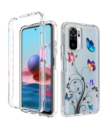 Coque Xiaomi Redmi Note 10/10S/Poco M5s Papillons et Fleurs