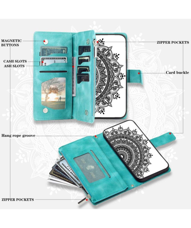 Housse Xiaomi Redmi A1 Mandala Porte-Cartes