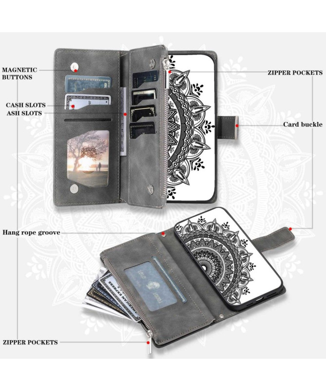 Housse Xiaomi Redmi A1 Mandala Porte-Cartes