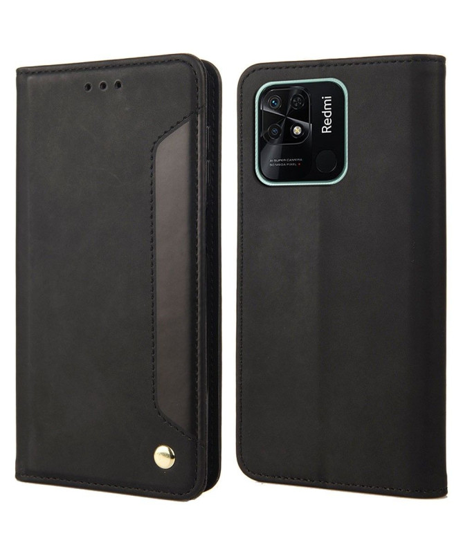 Flip Cover Xiaomi Redmi 10C Business simili cuir