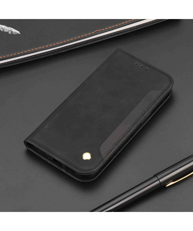 Flip Cover Xiaomi Redmi 10C Business simili cuir