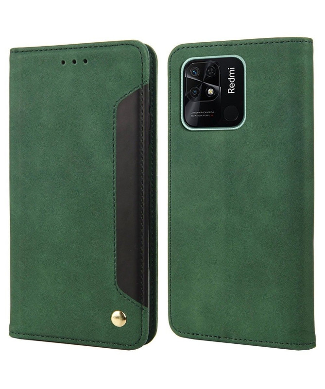 Flip Cover Xiaomi Redmi 10C Business simili cuir