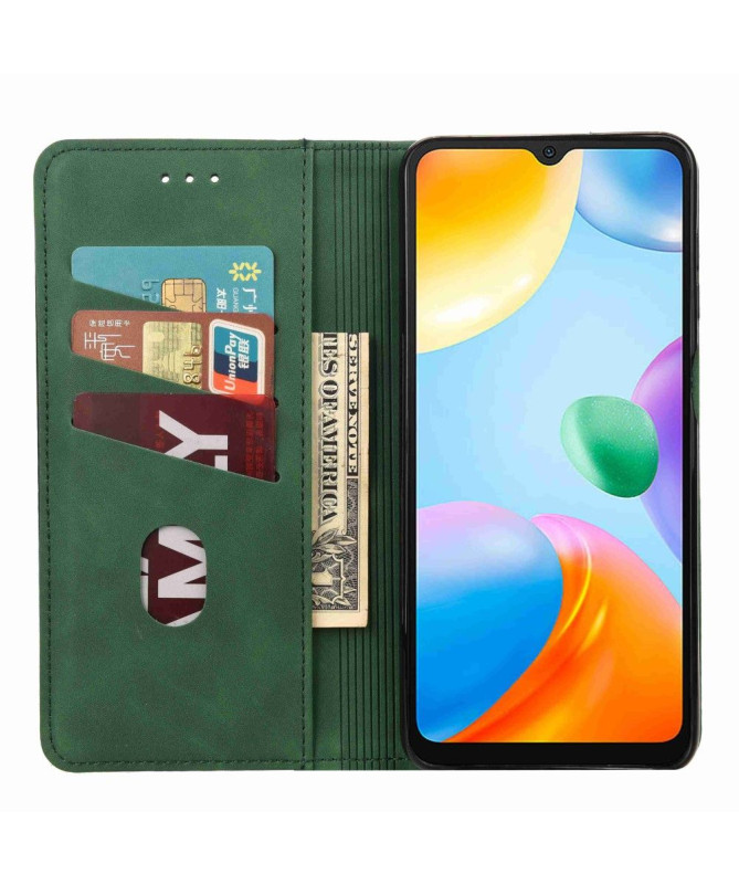Flip Cover Xiaomi Redmi 10C Business simili cuir