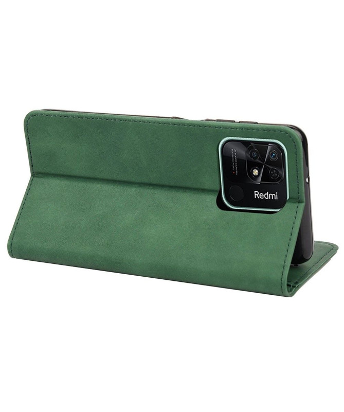 Flip Cover Xiaomi Redmi 10C Business simili cuir