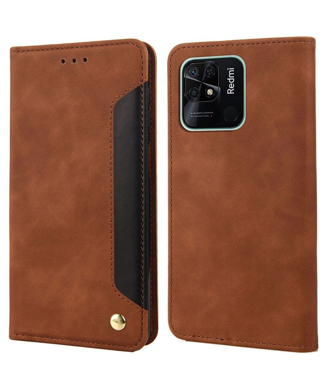 Flip Cover Xiaomi Redmi 10C Business simili cuir