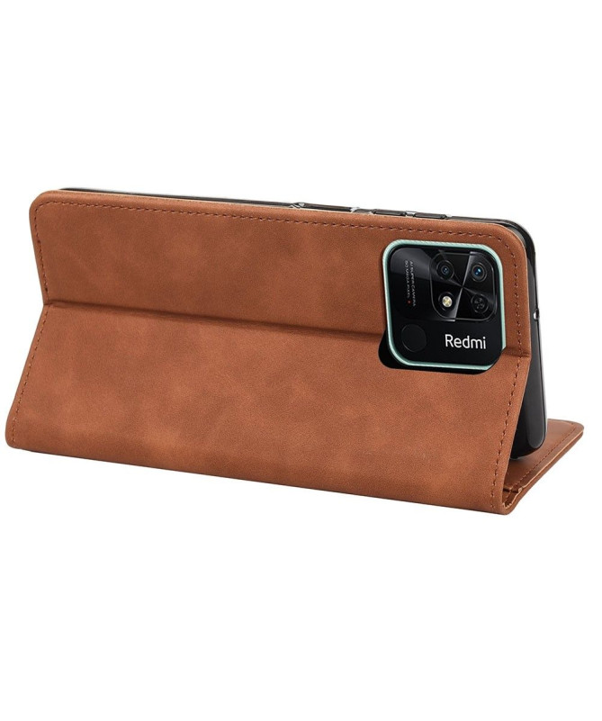 Flip Cover Xiaomi Redmi 10C Business simili cuir