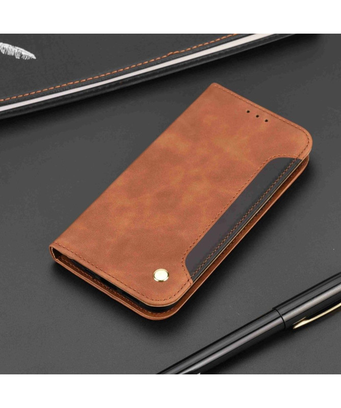 Flip Cover Xiaomi Redmi 10C Business simili cuir