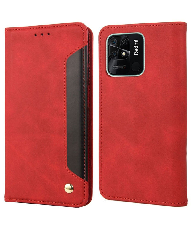 Flip Cover Xiaomi Redmi 10C Business simili cuir