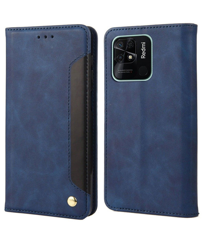 Flip Cover Xiaomi Redmi 10C Business simili cuir