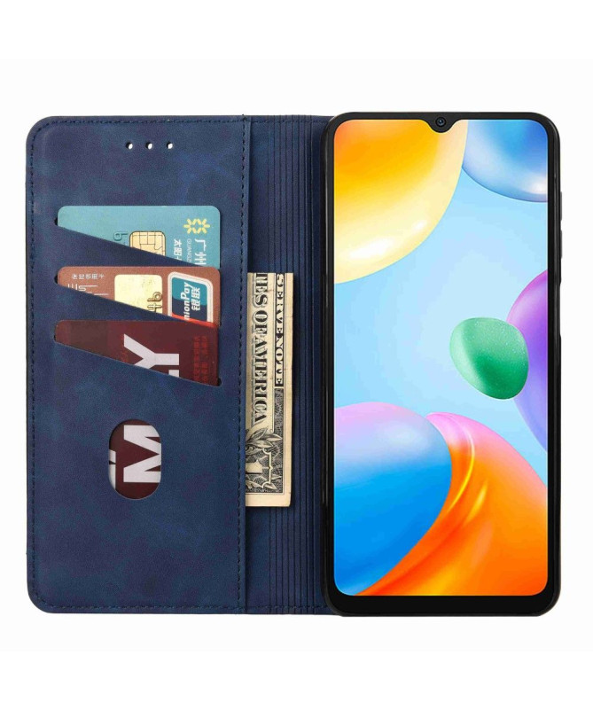 Flip Cover Xiaomi Redmi 10C Business simili cuir