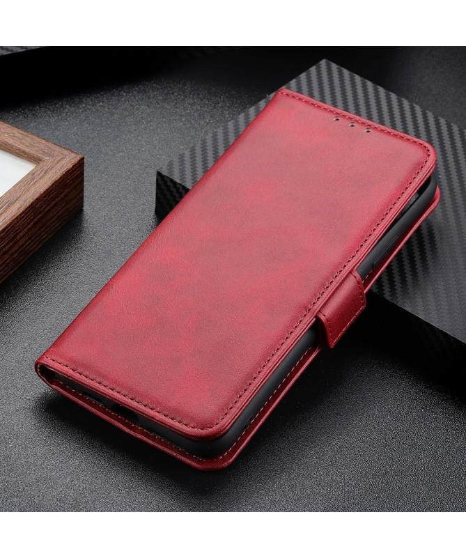 Étui portefeuille revêtement simili cuir mat pour Xiaomi Redmi 10C