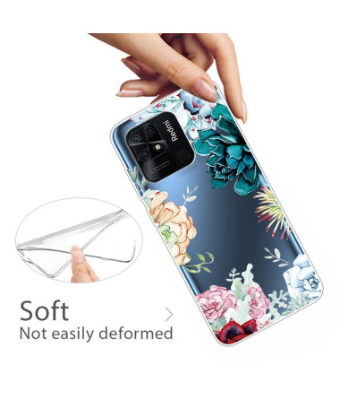 Coque Xiaomi Redmi 10C Variété de fleurs