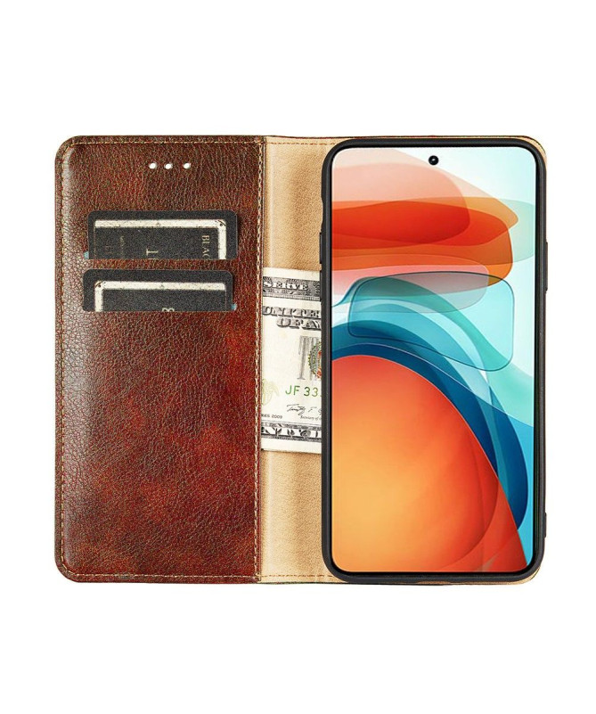 Flip cover Xiaomi Redmi Note 10 Pro PURE simili cuir