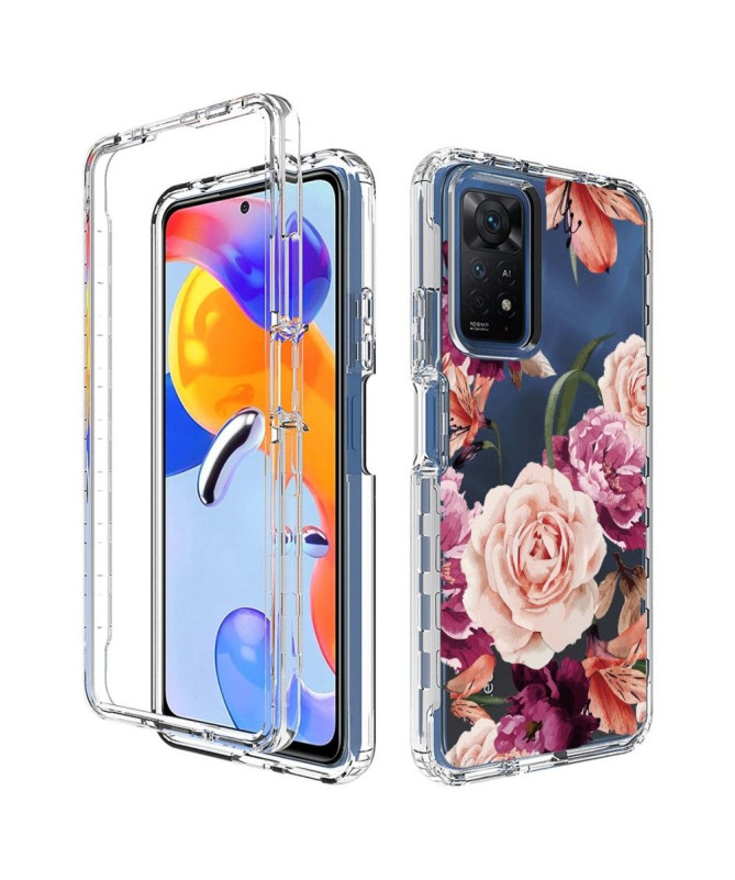 Coque Xiaomi Redmi Note 12 Pro/11 Pro/11 Pro 5G Fleurs Violettes et Roses