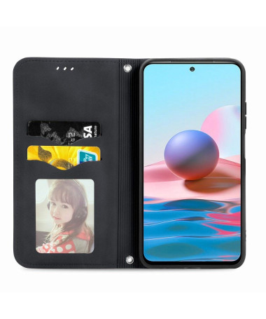 Housse Xiaomi Redmi Note 10/10S/Poco M5s Business Rétro