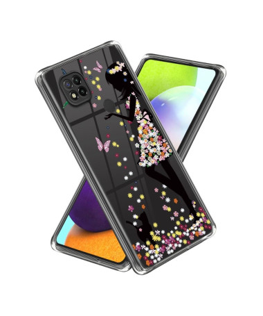 Coque Xiaomi Redmi 10A fille en fleur