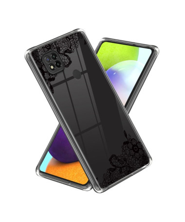 Coque Xiaomi Redmi 10A fleur dentelle