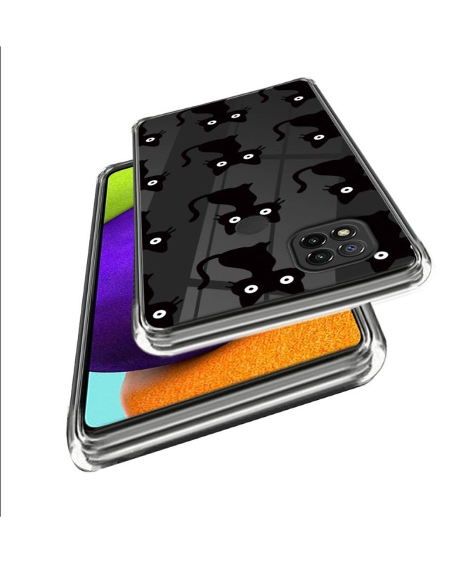 Coque Xiaomi Redmi 10A Chats Noirs