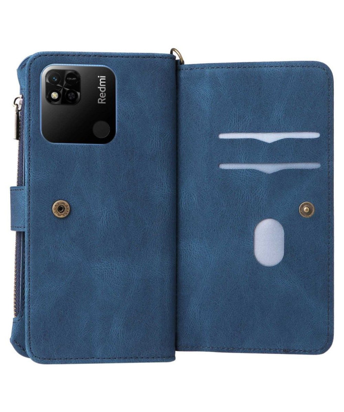 Housse portefeuille Xiaomi Redmi 10A à lanière