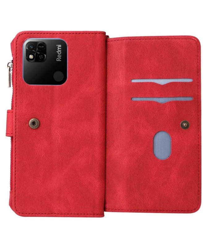 Housse portefeuille Xiaomi Redmi 10A à lanière