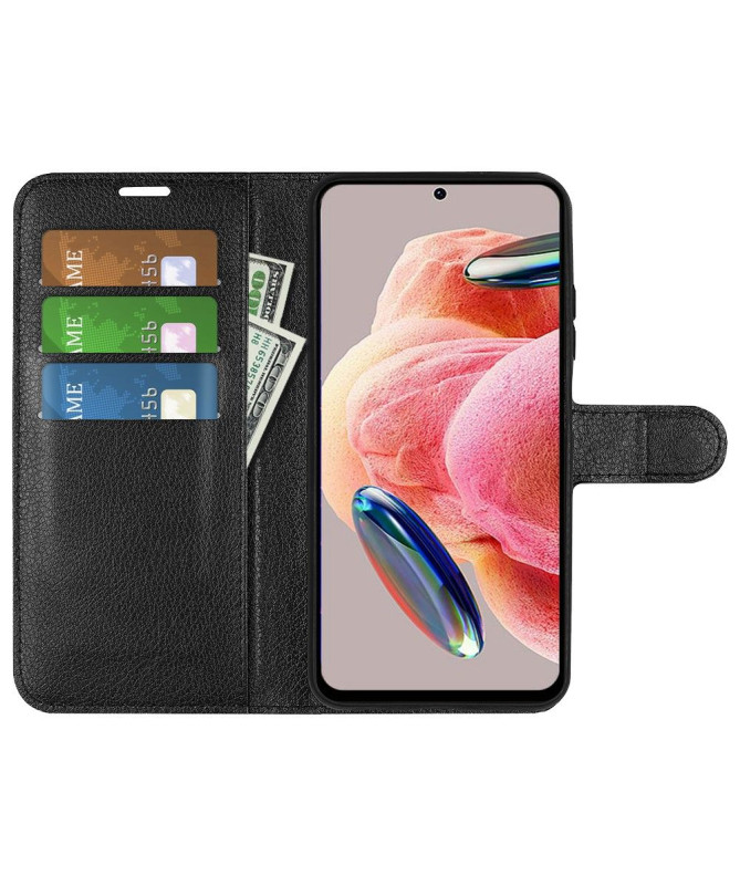 Housse Xiaomi Redmi Note 12 4G portefeuille style cuir