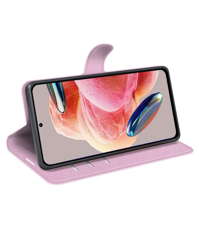 Housse Xiaomi Redmi Note 12 4G portefeuille style cuir
