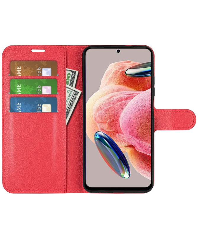 Housse Xiaomi Redmi Note 12 4G portefeuille style cuir