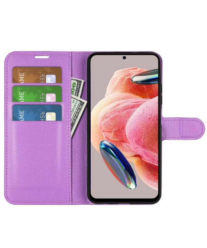 Housse Xiaomi Redmi Note 12 4G portefeuille style cuir
