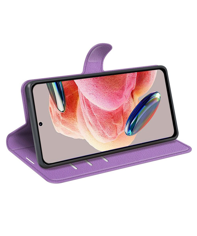 Housse Xiaomi Redmi Note 12 4G portefeuille style cuir