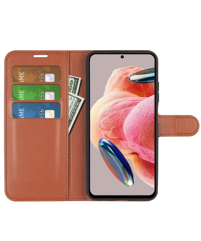 Housse Xiaomi Redmi Note 12 4G portefeuille style cuir