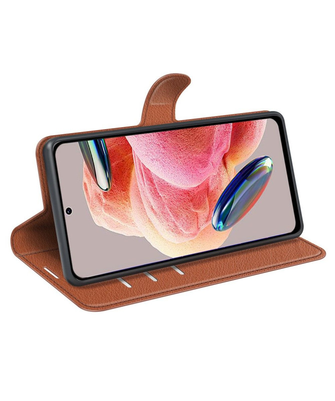 Housse Xiaomi Redmi Note 12 4G portefeuille style cuir