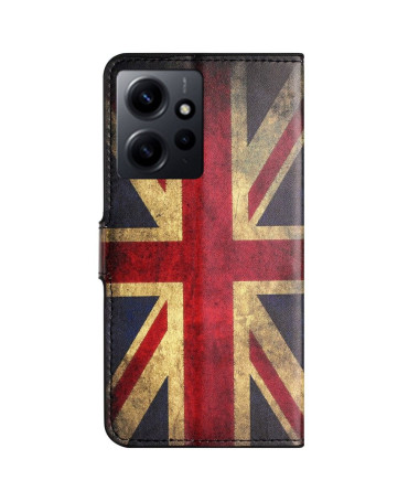 Housse Xiaomi Redmi Note 12 4G Drapeau Anglais Vintage