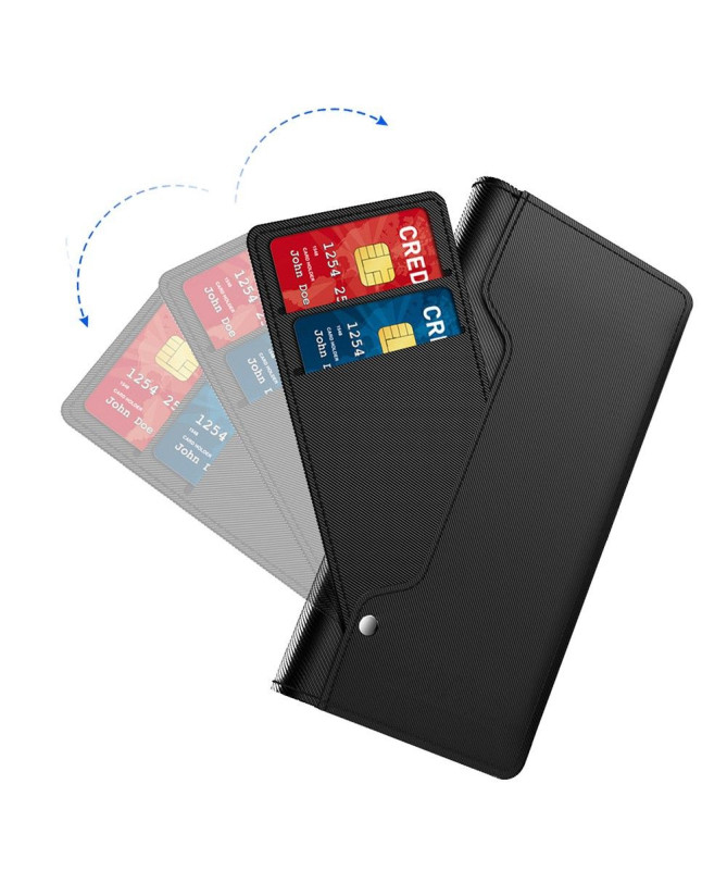 Housse Xiaomi Redmi Note 12 premium porte cartes avec miroir