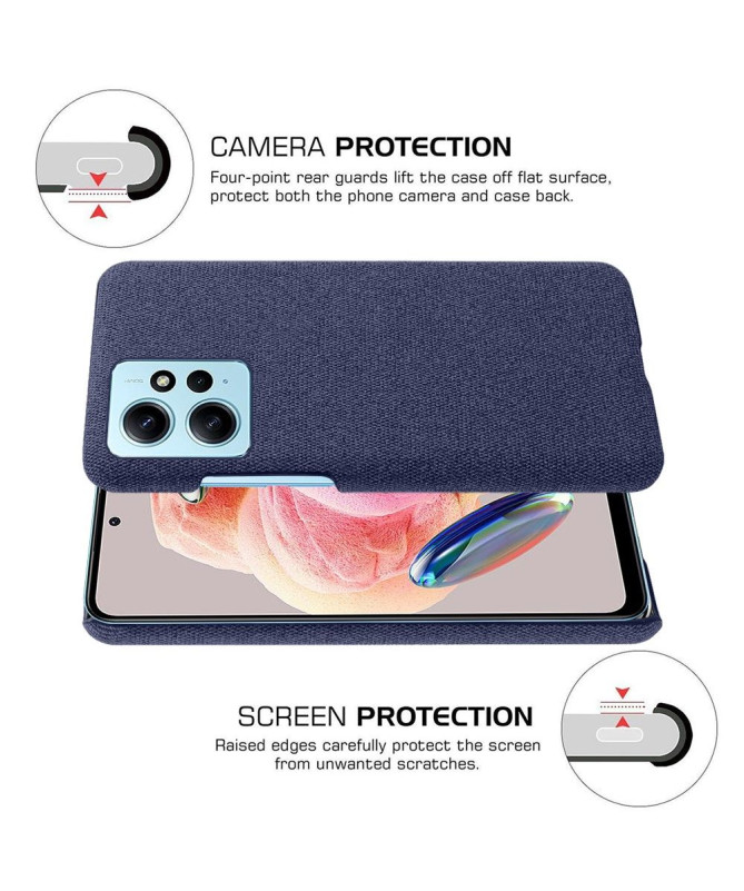 Coque Xiaomi Redmi Note 12 revêtement tissu