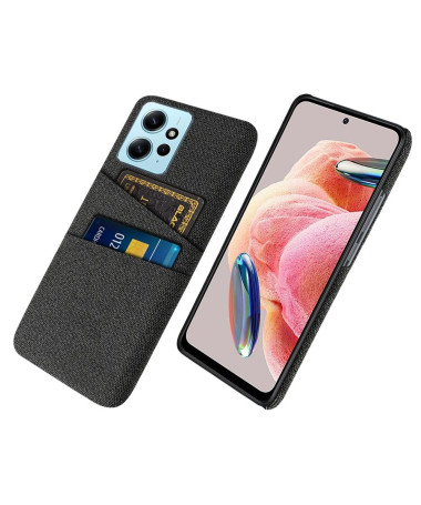 Coque Xiaomi Redmi Note 12 Tissu Porte-Cartes