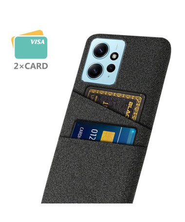 Coque Xiaomi Redmi Note 12 Tissu Porte-Cartes