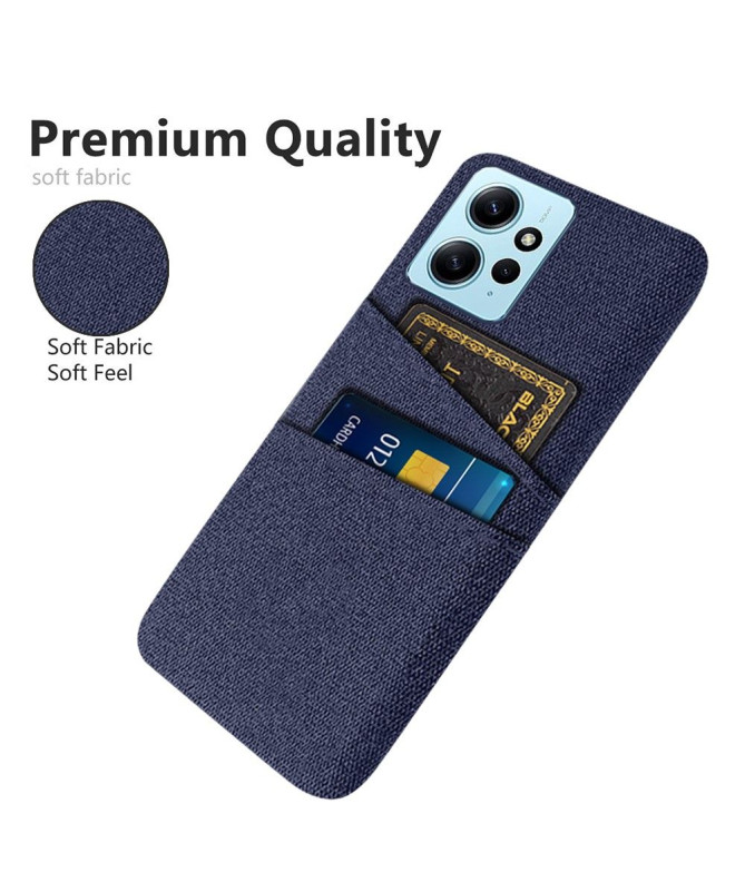 Coque Xiaomi Redmi Note 12 Tissu Porte-Cartes