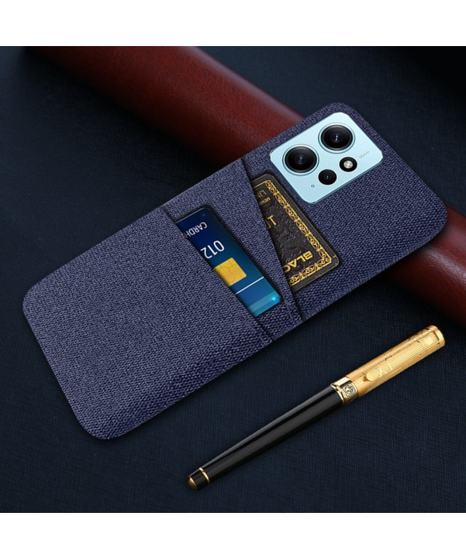Coque Xiaomi Redmi Note 12 Tissu Porte-Cartes