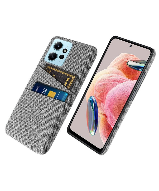 Coque Xiaomi Redmi Note 12 Tissu Porte-Cartes