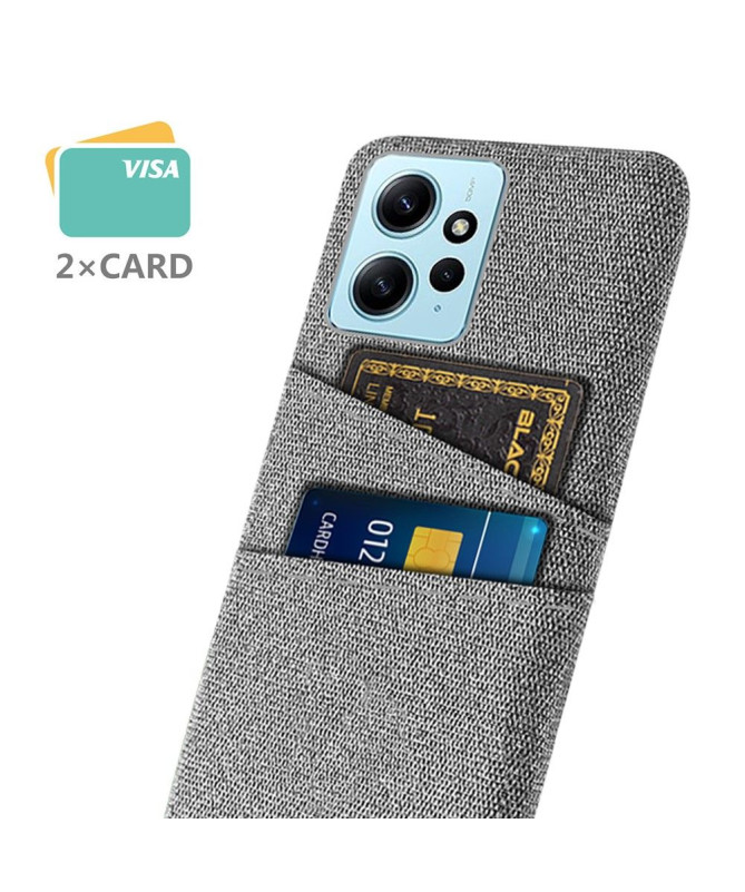 Coque Xiaomi Redmi Note 12 Tissu Porte-Cartes