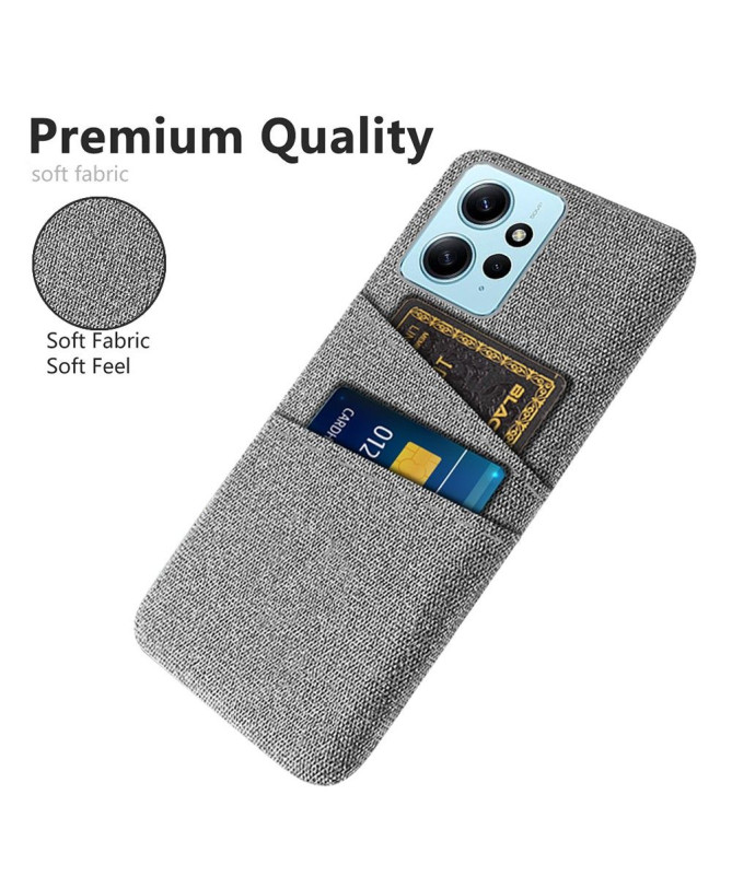 Coque Xiaomi Redmi Note 12 Tissu Porte-Cartes