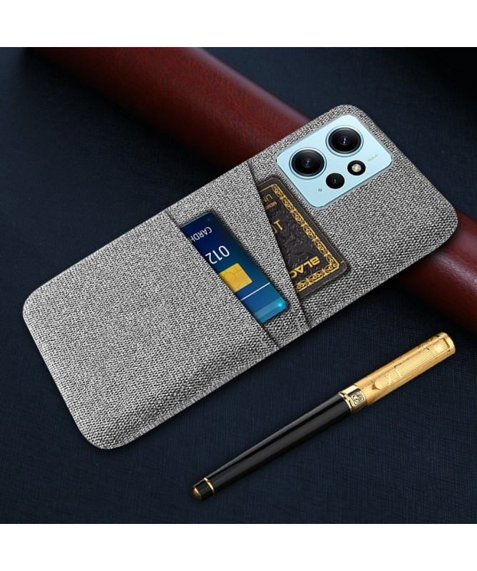 Coque Xiaomi Redmi Note 12 Tissu Porte-Cartes