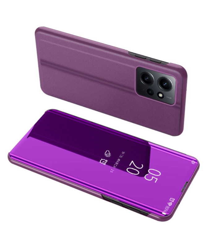 Coque Xiaomi Redmi Note 12 avec rabat effet miroir