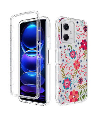 Coque Xiaomi Redmi Note 12 5G / Poco X5 5G Fleurs et Feuilles