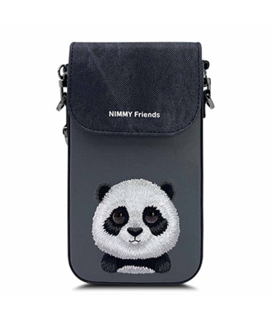 Pochette Bandoulière Panda aux Yeux Adorables