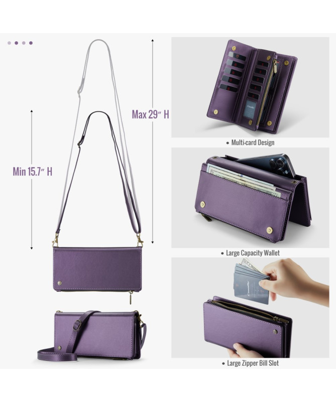 Sac Bandoulière pour Téléphone - Porte-Cartes 12 Emplacements