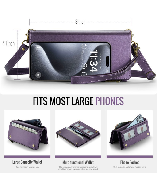 Sac Bandoulière pour Téléphone - Porte-Cartes 12 Emplacements