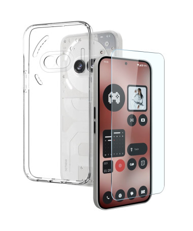 Coque Nothing Phone (2a) Plus / Phone (2a) Transparente + Verre Trempé