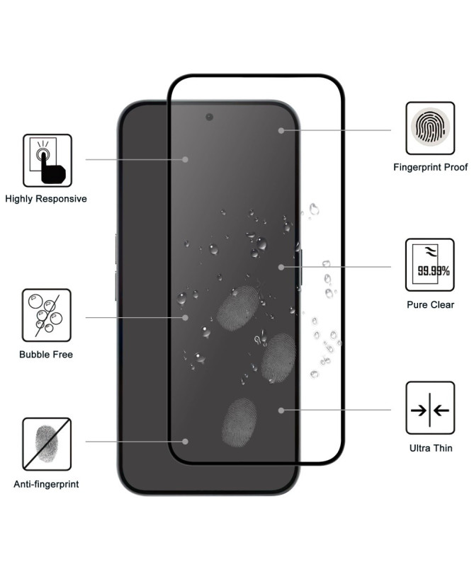 Protection d’écran Nothing Phone (2a) Plus / Phone (2a) en verre trempé full size